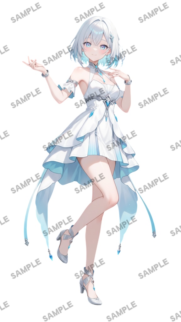 【1点限定 キャラクター】商用OK・表情ポーズ差分6種 立ち絵素材282