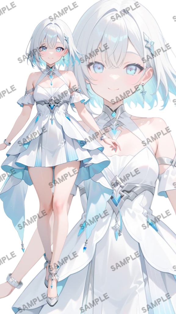 【1点限定 キャラクター】商用OK・表情ポーズ差分6種　立ち絵素材282