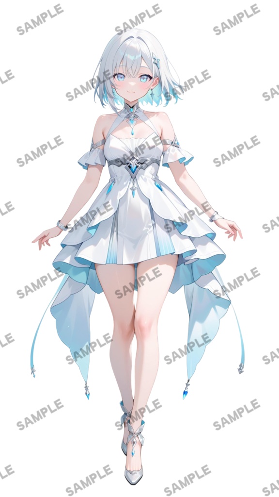 【1点限定 キャラクター】商用OK・表情ポーズ差分6種 立ち絵素材282