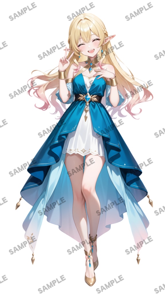 【1点限定 キャラクター】商用OK・表情ポーズ差分6種 立ち絵素材284