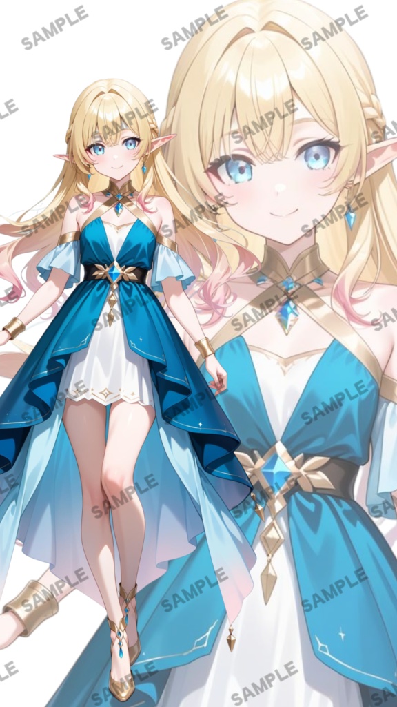 【1点限定 キャラクター】商用OK・表情ポーズ差分6種 立ち絵素材284