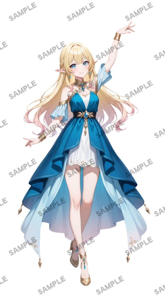 【1点限定 キャラクター】商用OK・表情ポーズ差分6種 立ち絵素材284