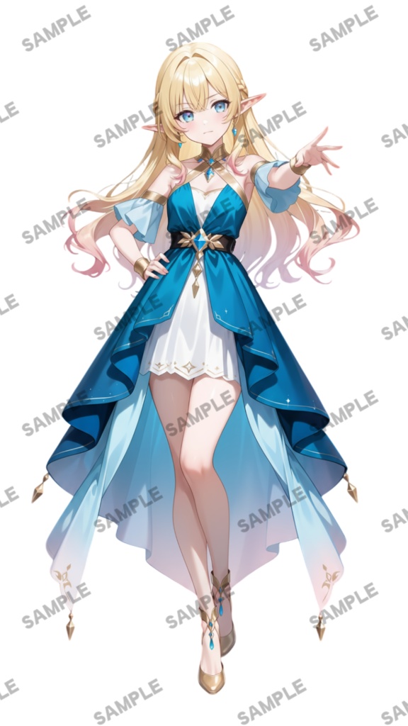 【1点限定 キャラクター】商用OK・表情ポーズ差分6種 立ち絵素材284