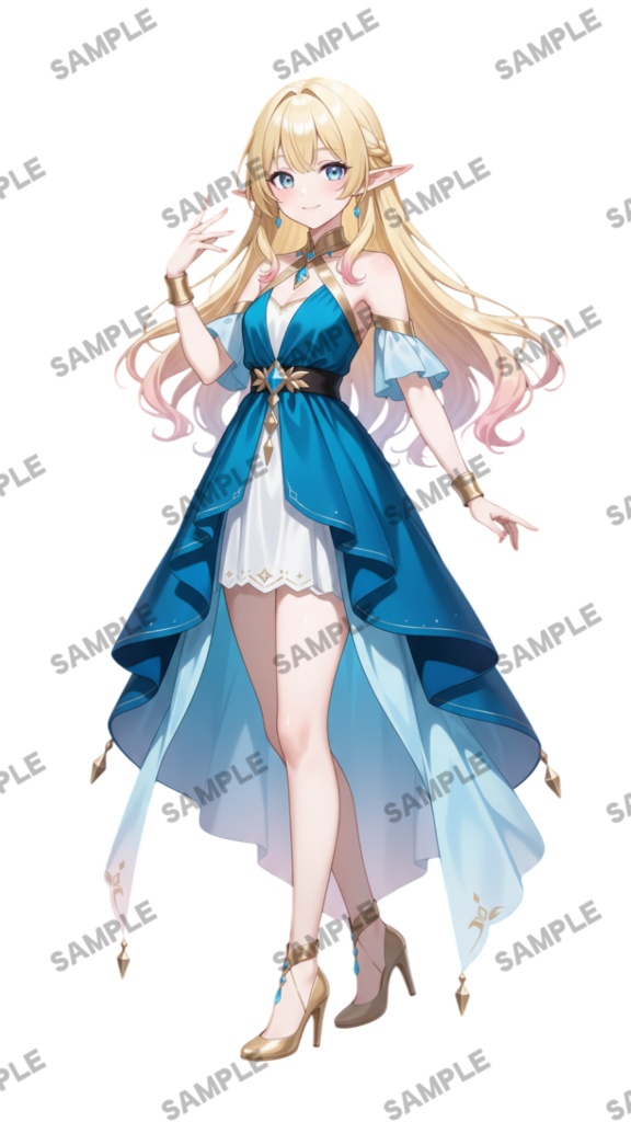 【1点限定 キャラクター】商用OK・表情ポーズ差分6種 立ち絵素材284