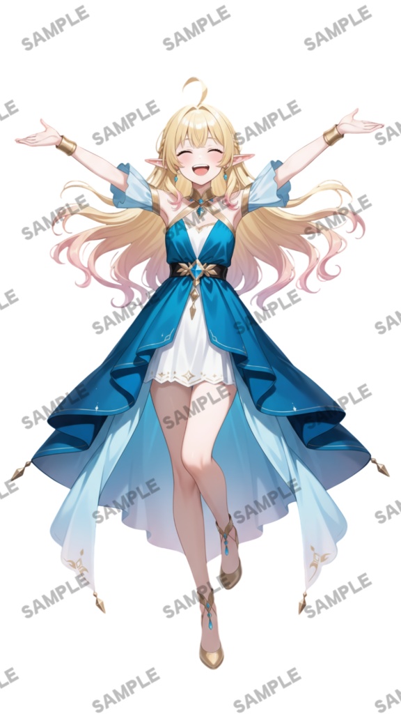 【1点限定 キャラクター】商用OK・表情ポーズ差分6種 立ち絵素材284