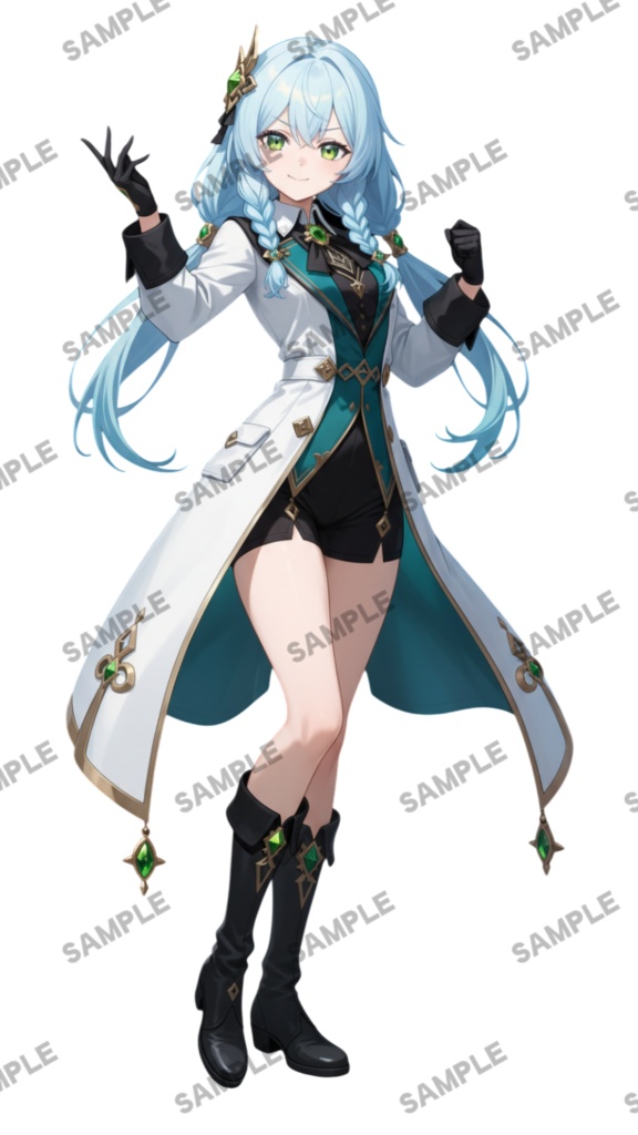 【1点限定 キャラクター】商用OK・表情ポーズ差分6種 立ち絵素材285