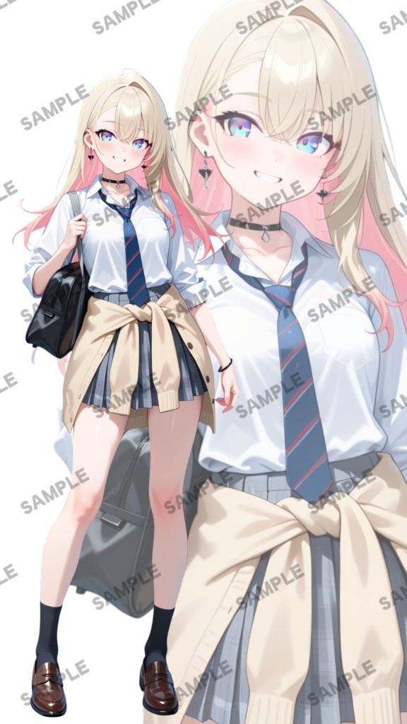 【1点限定 キャラクター】商用OK・表情ポーズ差分6種　立ち絵素材288