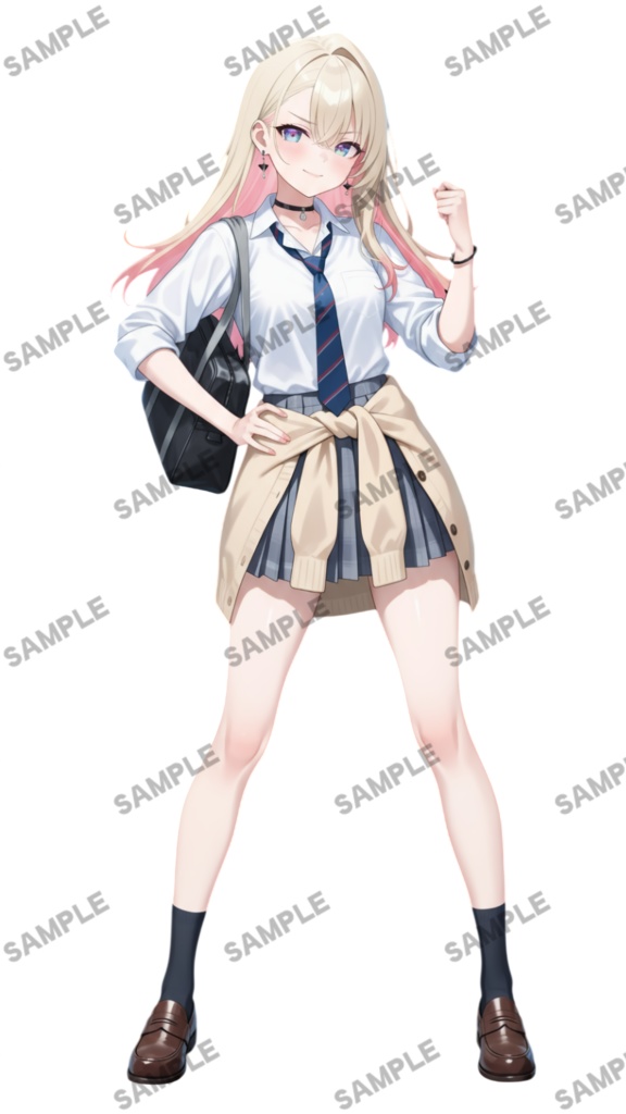 【1点限定 キャラクター】商用OK・表情ポーズ差分6種 立ち絵素材288