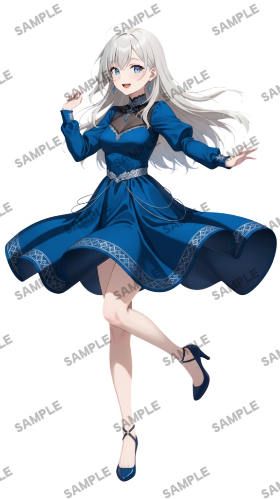 【1点限定 キャラクター】商用OK・表情ポーズ差分6種 立ち絵素材289