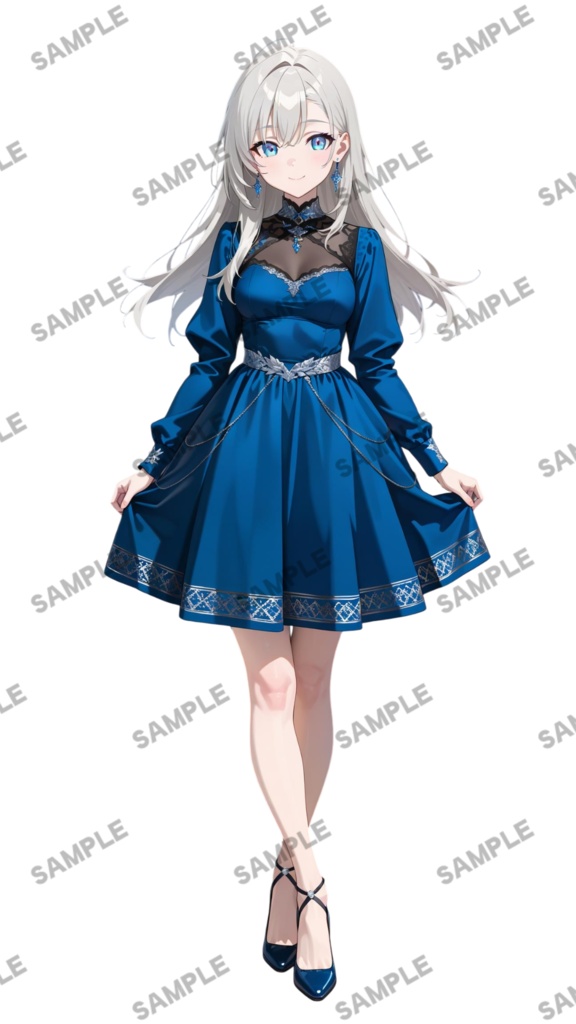 【1点限定 キャラクター】商用OK・表情ポーズ差分6種 立ち絵素材289