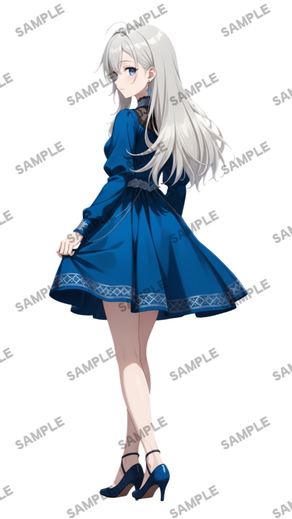 【1点限定 キャラクター】商用OK・表情ポーズ差分6種 立ち絵素材289