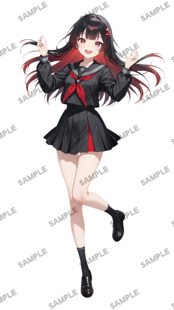 【1点限定 キャラクター】商用OK・表情ポーズ差分6種 立ち絵素材290