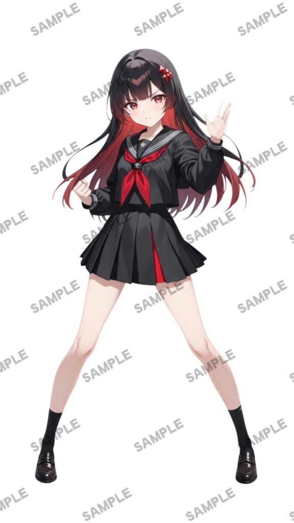 【1点限定 キャラクター】商用OK・表情ポーズ差分6種 立ち絵素材290