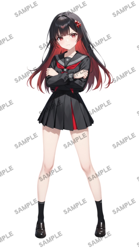 【1点限定 キャラクター】商用OK・表情ポーズ差分6種 立ち絵素材290