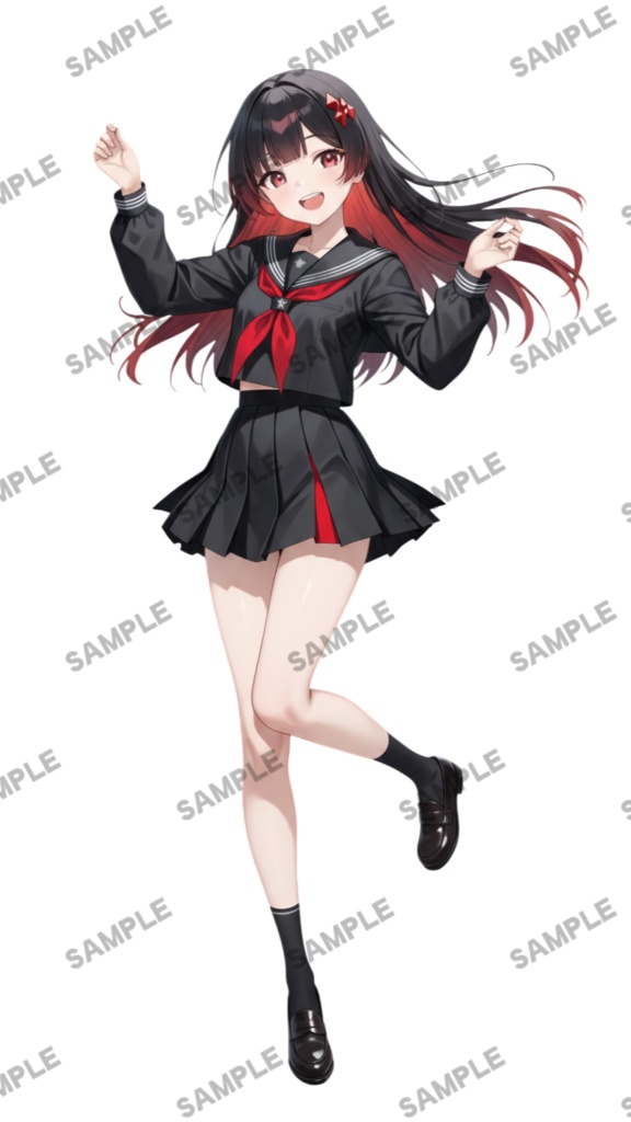 【1点限定 キャラクター】商用OK・表情ポーズ差分6種 立ち絵素材290