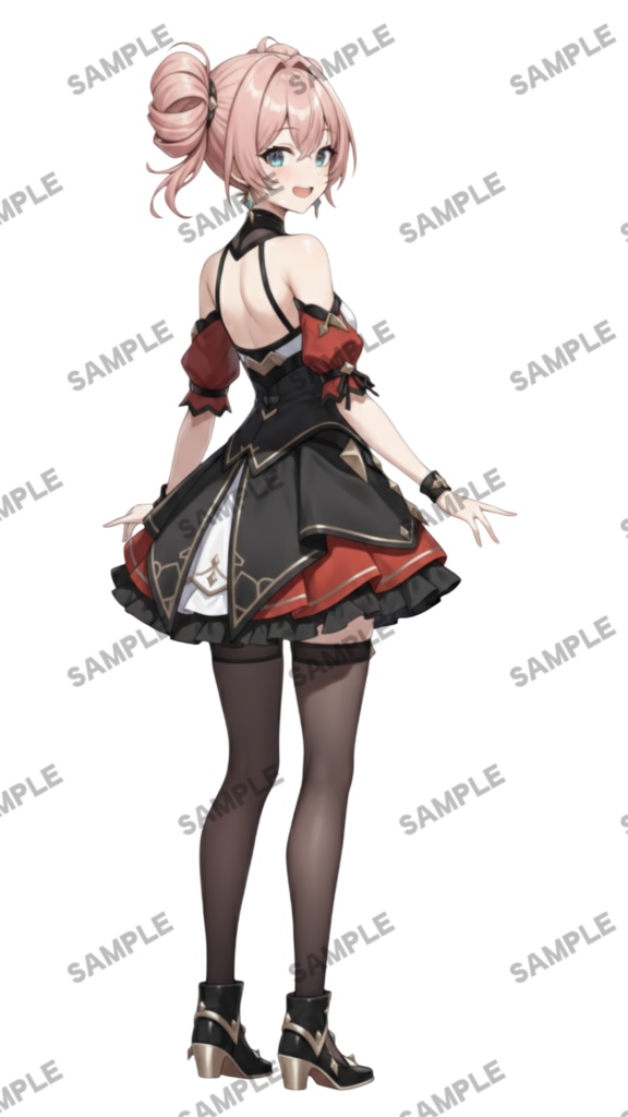 【1点限定 キャラクター】商用OK・表情ポーズ差分6種 立ち絵素材291