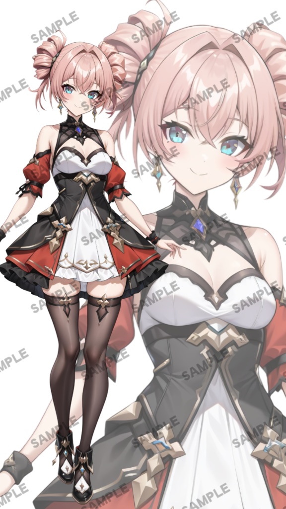 【1点限定 キャラクター】商用OK・表情ポーズ差分6種　立ち絵素材291