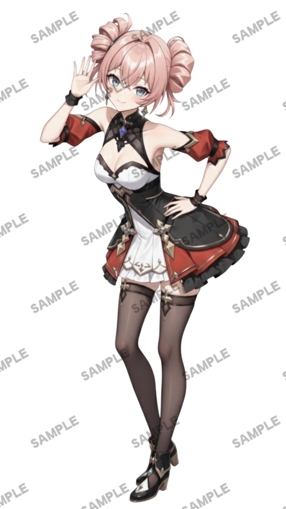 【1点限定 キャラクター】商用OK・表情ポーズ差分6種 立ち絵素材291