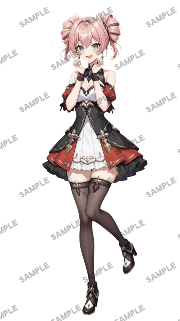 【1点限定 キャラクター】商用OK・表情ポーズ差分6種 立ち絵素材291