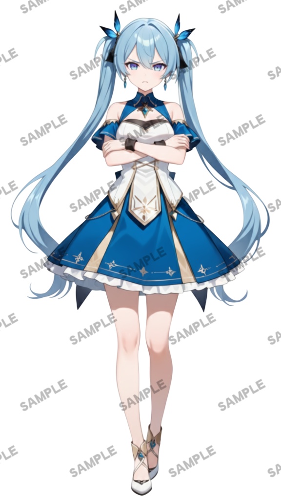 【1点限定 キャラクター】商用OK・表情ポーズ差分6種 立ち絵素材293