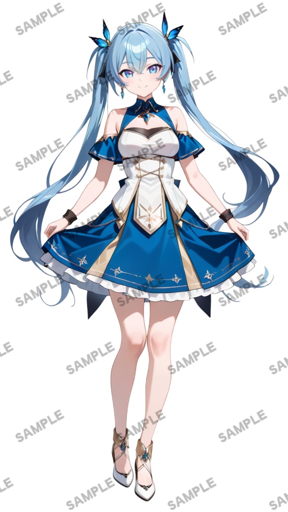 【1点限定 キャラクター】商用OK・表情ポーズ差分6種 立ち絵素材293