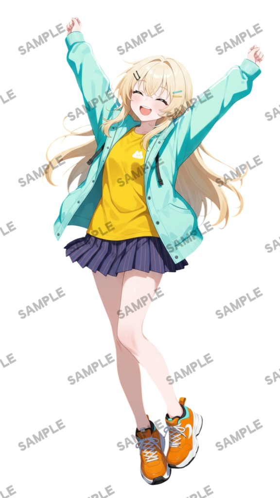 【1点限定 キャラクター】商用OK・表情ポーズ差分6種 立ち絵素材295