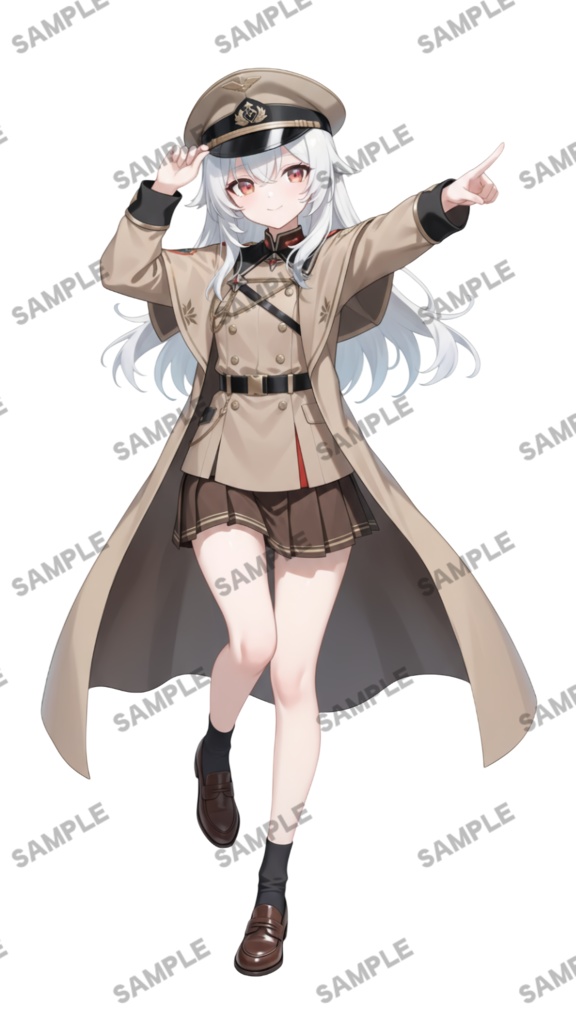 【1点限定 キャラクター】商用OK・表情ポーズ差分6種 立ち絵素材296