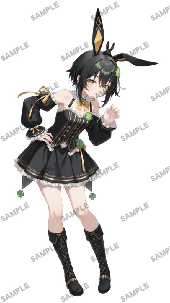 【1点限定 キャラクター】商用OK・表情ポーズ差分6種 立ち絵素材297