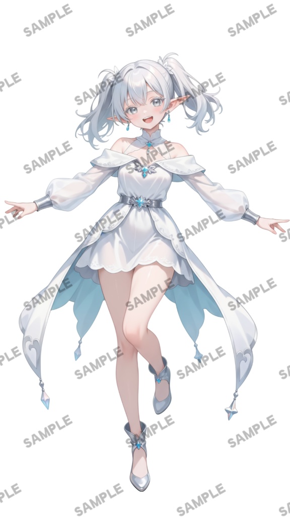 【1点限定 キャラクター】商用OK・表情ポーズ差分6種 立ち絵素材298