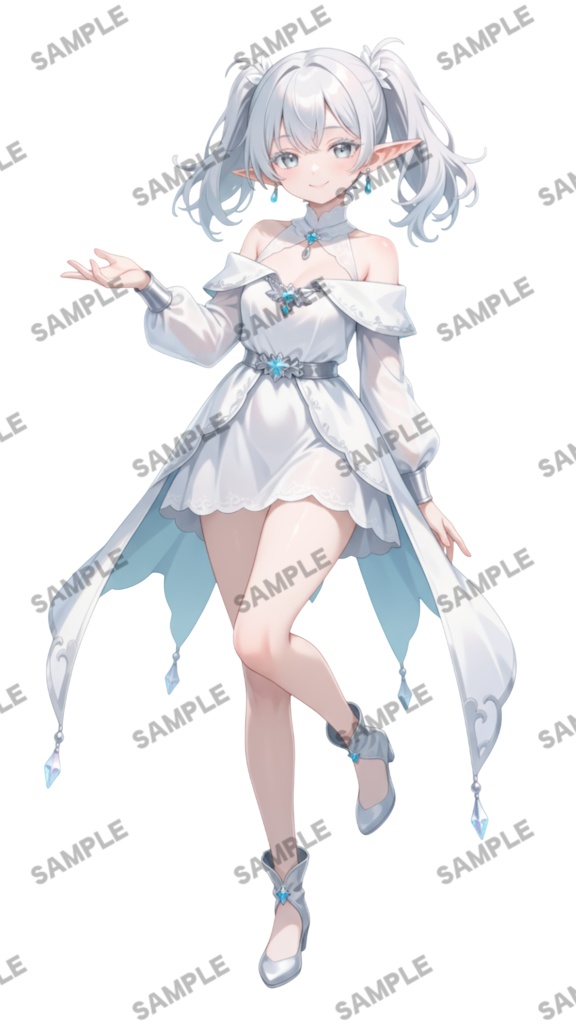 【1点限定 キャラクター】商用OK・表情ポーズ差分6種 立ち絵素材298