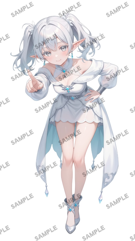 【1点限定 キャラクター】商用OK・表情ポーズ差分6種 立ち絵素材298