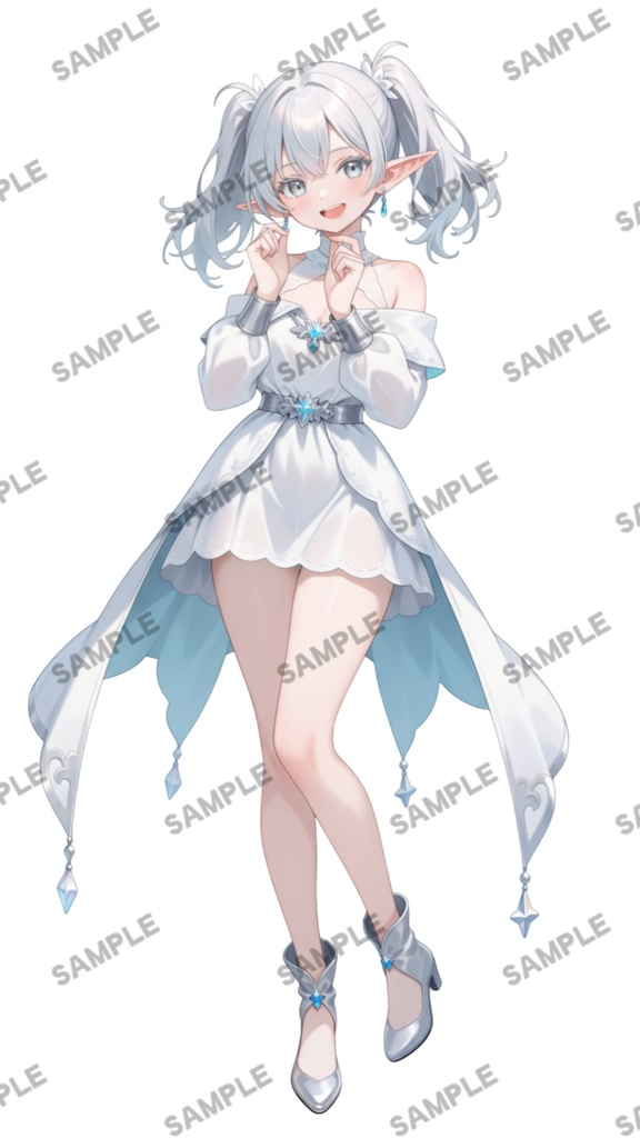 【1点限定 キャラクター】商用OK・表情ポーズ差分6種 立ち絵素材298