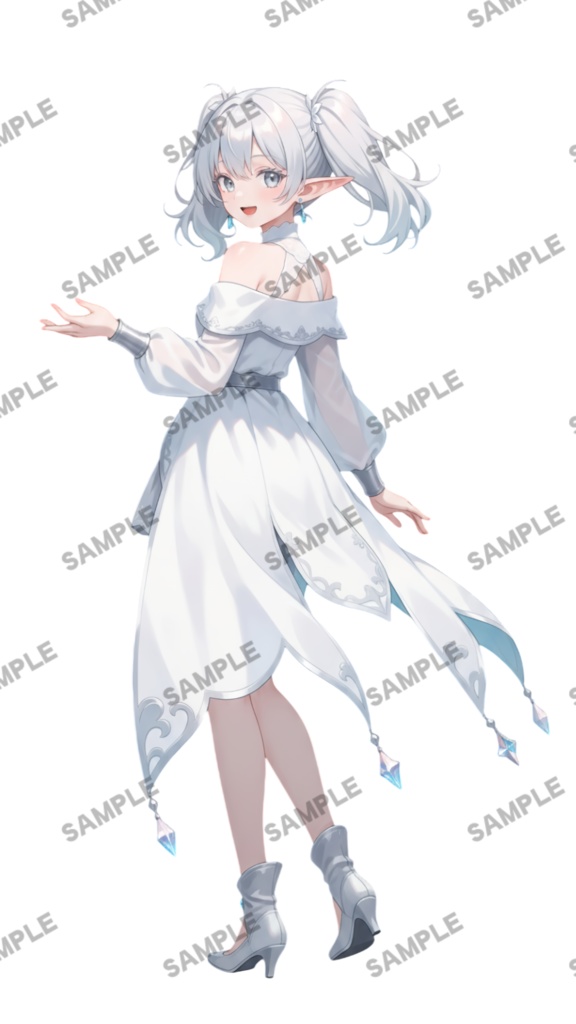 【1点限定 キャラクター】商用OK・表情ポーズ差分6種 立ち絵素材298