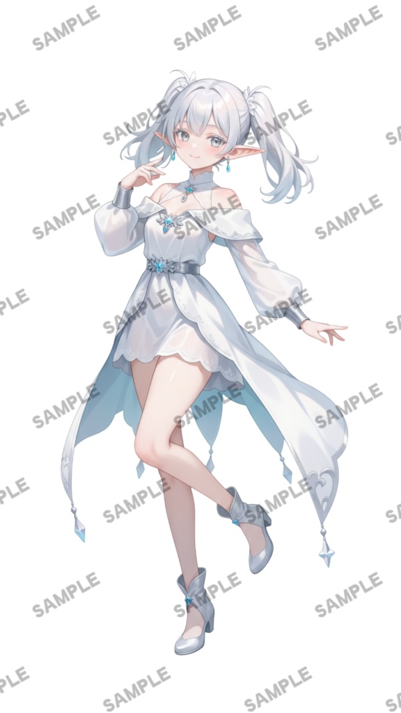 【1点限定 キャラクター】商用OK・表情ポーズ差分6種 立ち絵素材298