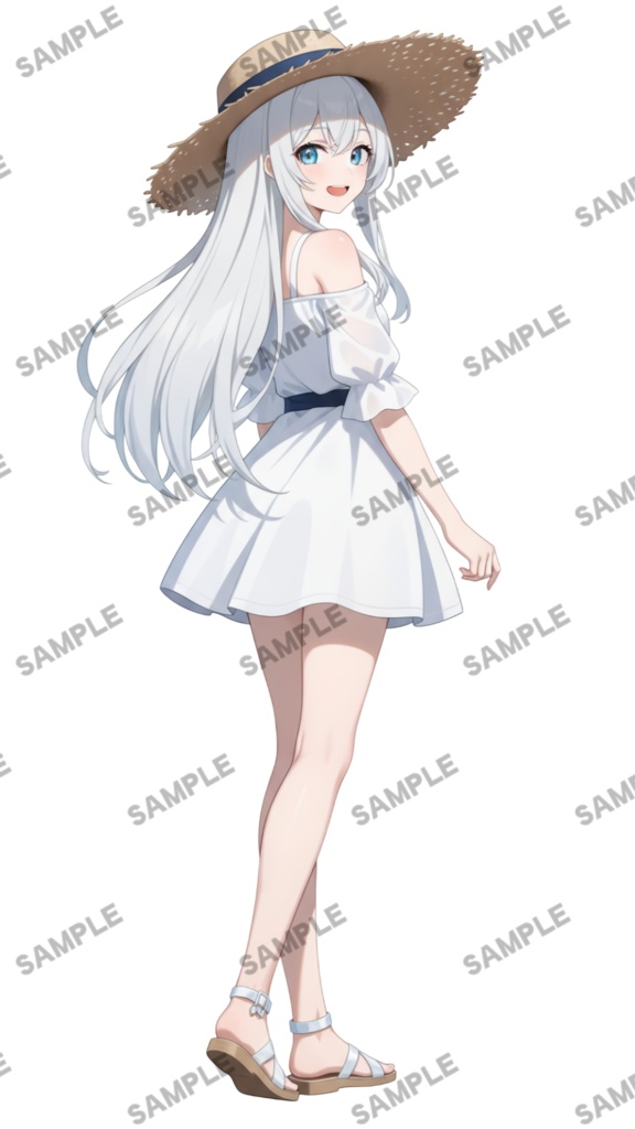 【1点限定 キャラクター】商用OK・表情ポーズ差分6種 立ち絵素材299