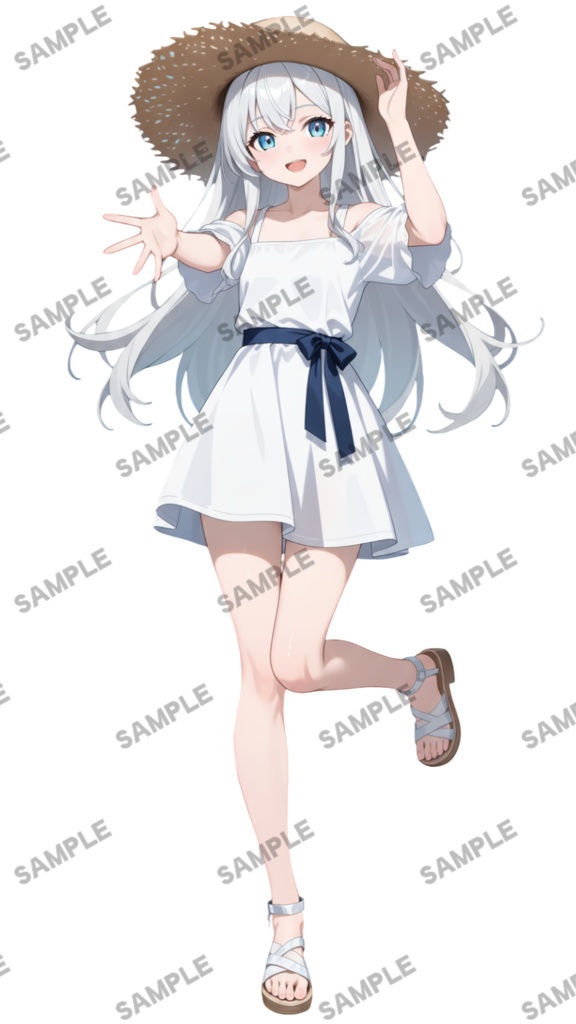 【1点限定 キャラクター】商用OK・表情ポーズ差分6種 立ち絵素材299