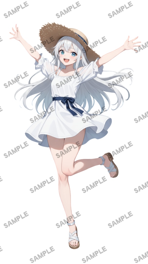 【1点限定 キャラクター】商用OK・表情ポーズ差分6種 立ち絵素材299