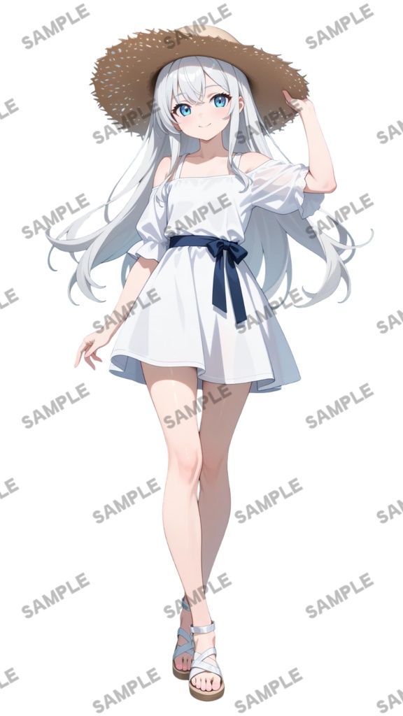 【1点限定 キャラクター】商用OK・表情ポーズ差分6種 立ち絵素材299