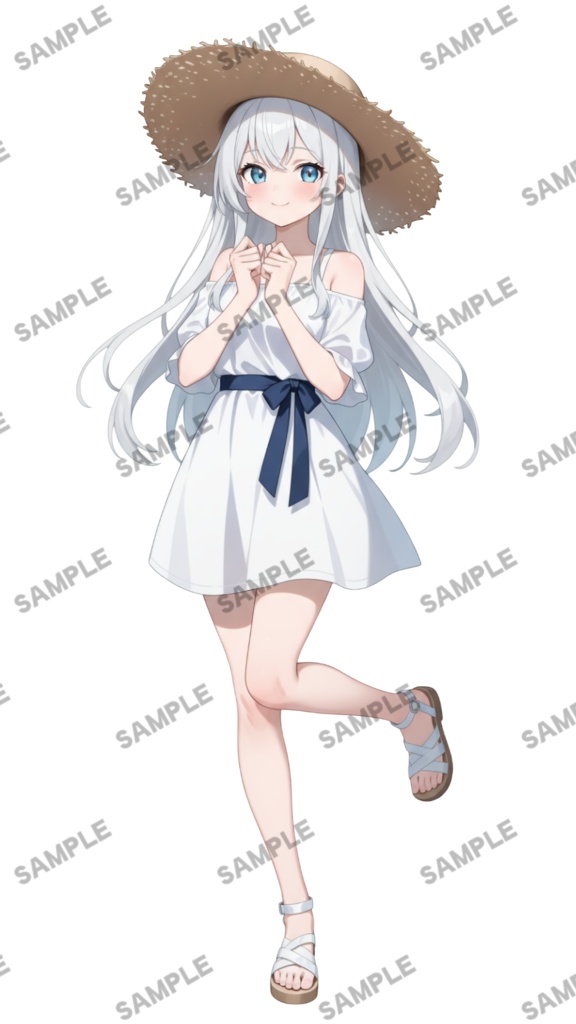 【1点限定 キャラクター】商用OK・表情ポーズ差分6種 立ち絵素材299