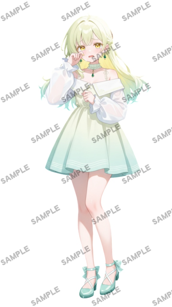 【1点限定 キャラクター】商用OK・表情ポーズ差分6種 立ち絵素材300