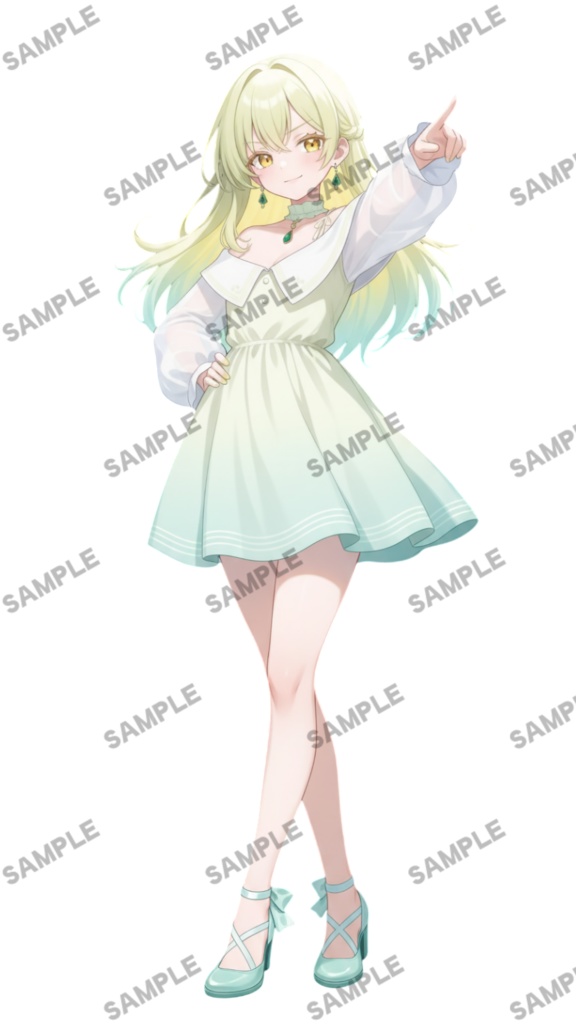 【1点限定 キャラクター】商用OK・表情ポーズ差分6種 立ち絵素材300