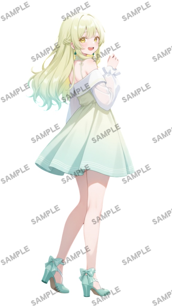 【1点限定 キャラクター】商用OK・表情ポーズ差分6種 立ち絵素材300