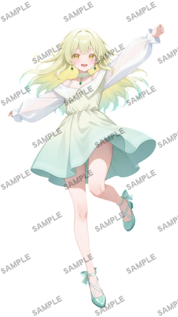 【1点限定 キャラクター】商用OK・表情ポーズ差分6種 立ち絵素材300