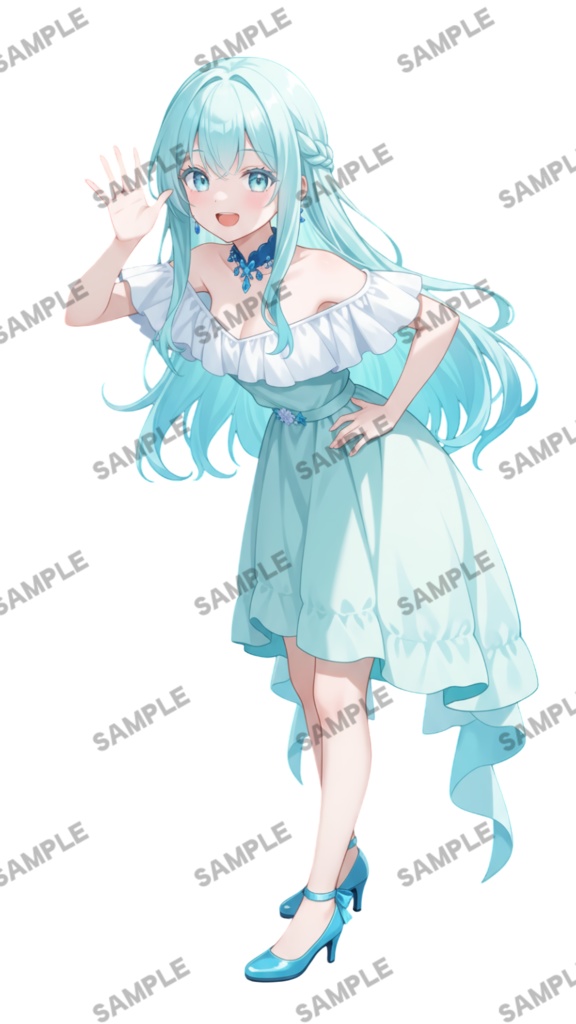 【1点限定 キャラクター】商用OK・表情ポーズ差分6種 立ち絵素材301