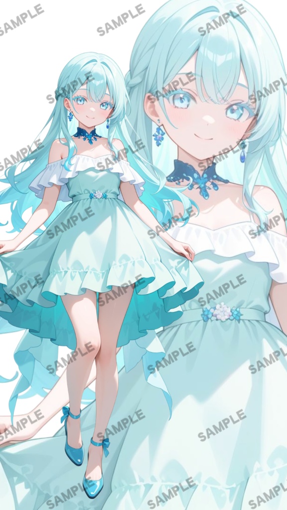 【1点限定 キャラクター】商用OK・表情ポーズ差分6種 立ち絵素材301