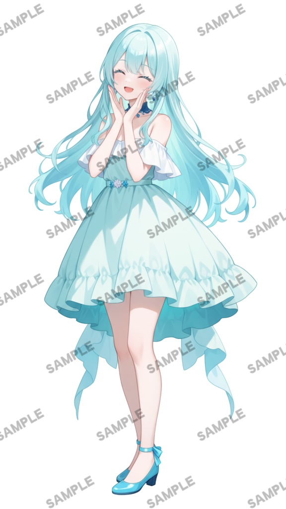 【1点限定 キャラクター】商用OK・表情ポーズ差分6種 立ち絵素材301