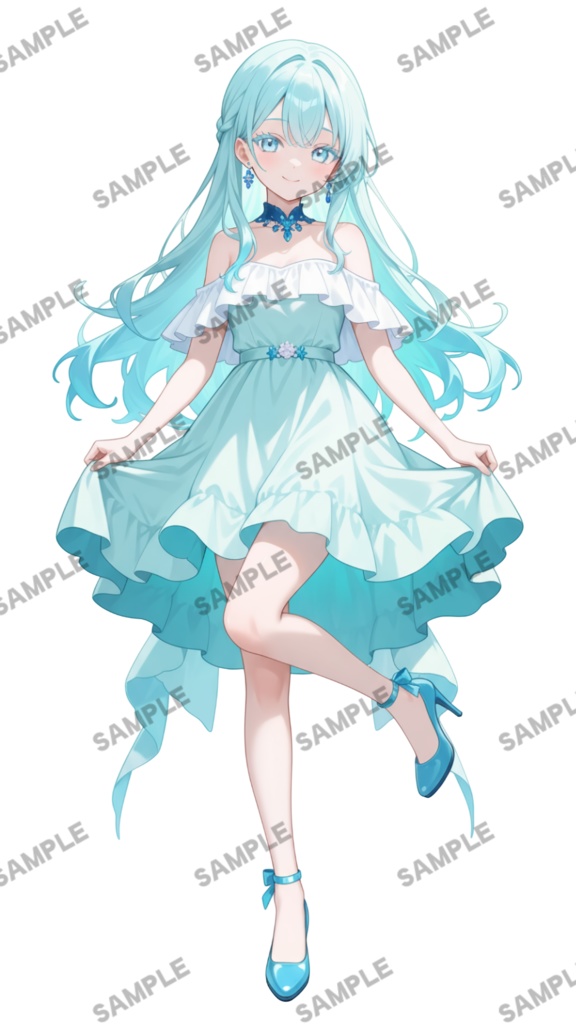 【1点限定 キャラクター】商用OK・表情ポーズ差分6種 立ち絵素材301