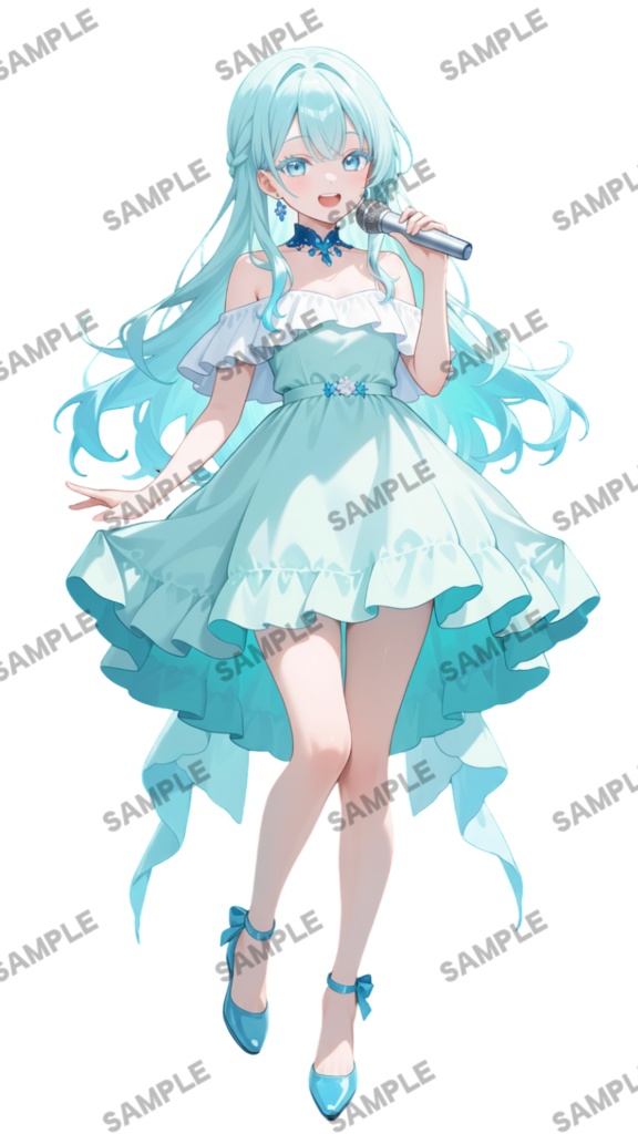 【1点限定 キャラクター】商用OK・表情ポーズ差分6種 立ち絵素材301