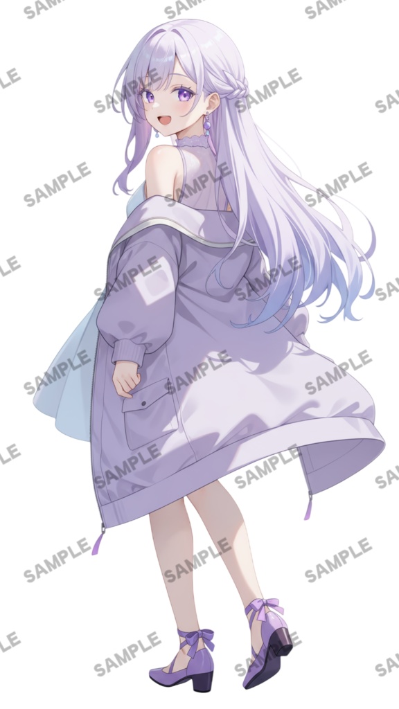 【1点限定 キャラクター】商用OK・表情ポーズ差分6種 立ち絵素材302