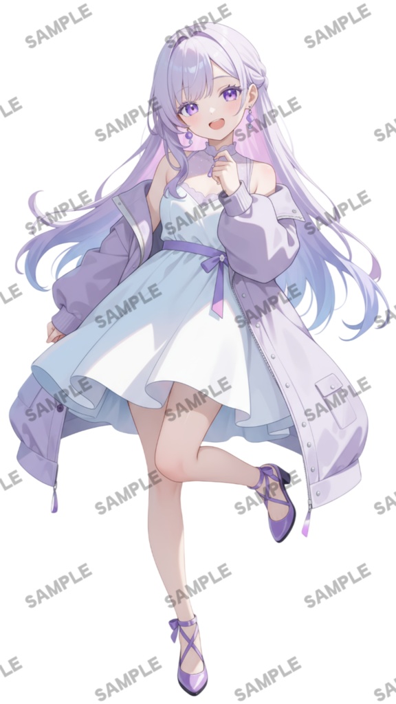 【1点限定 キャラクター】商用OK・表情ポーズ差分6種 立ち絵素材302